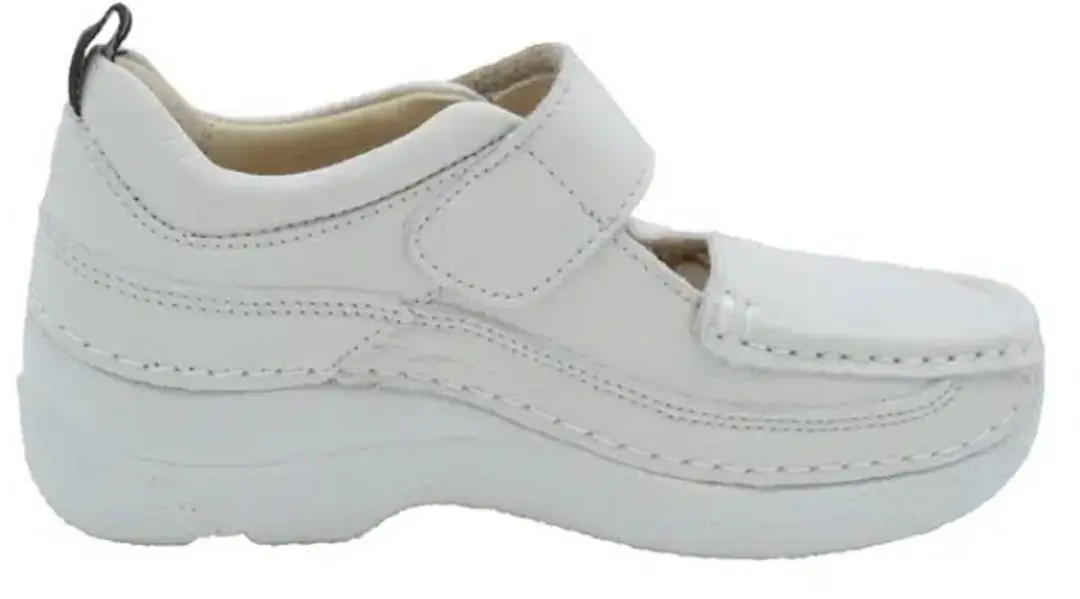 Wolky Bandschoenen Roll Combi creme wit leer