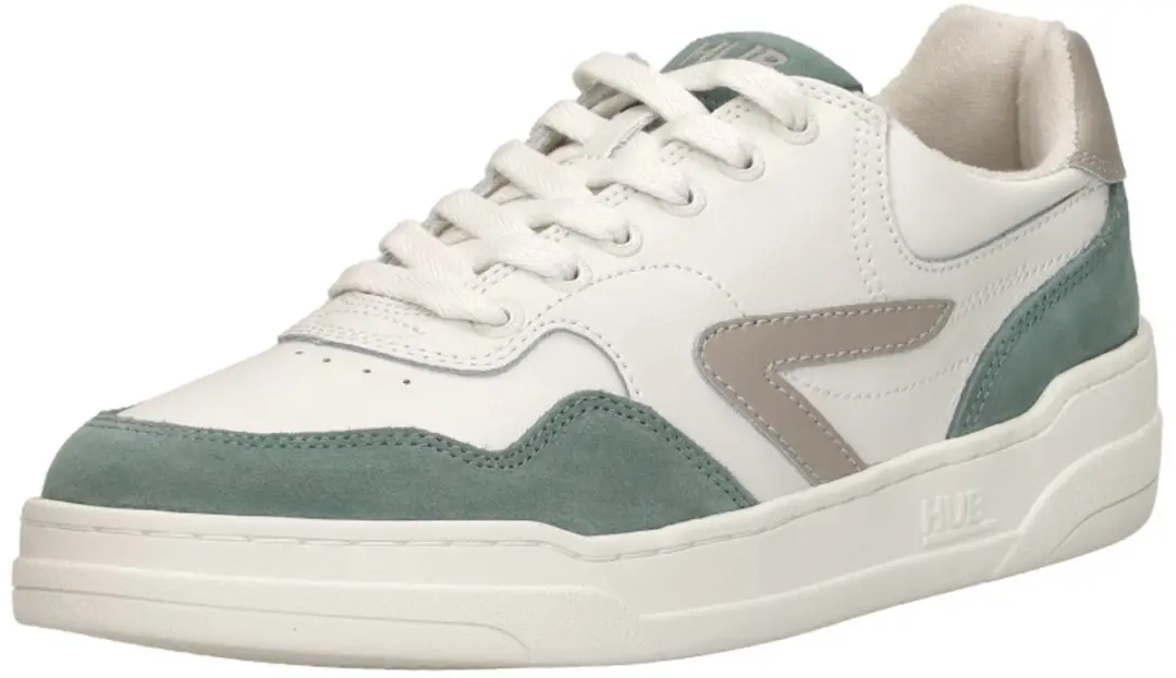 Hub Court-z Heren Leren Sneakers - Wit - afbeelding 4 van 6