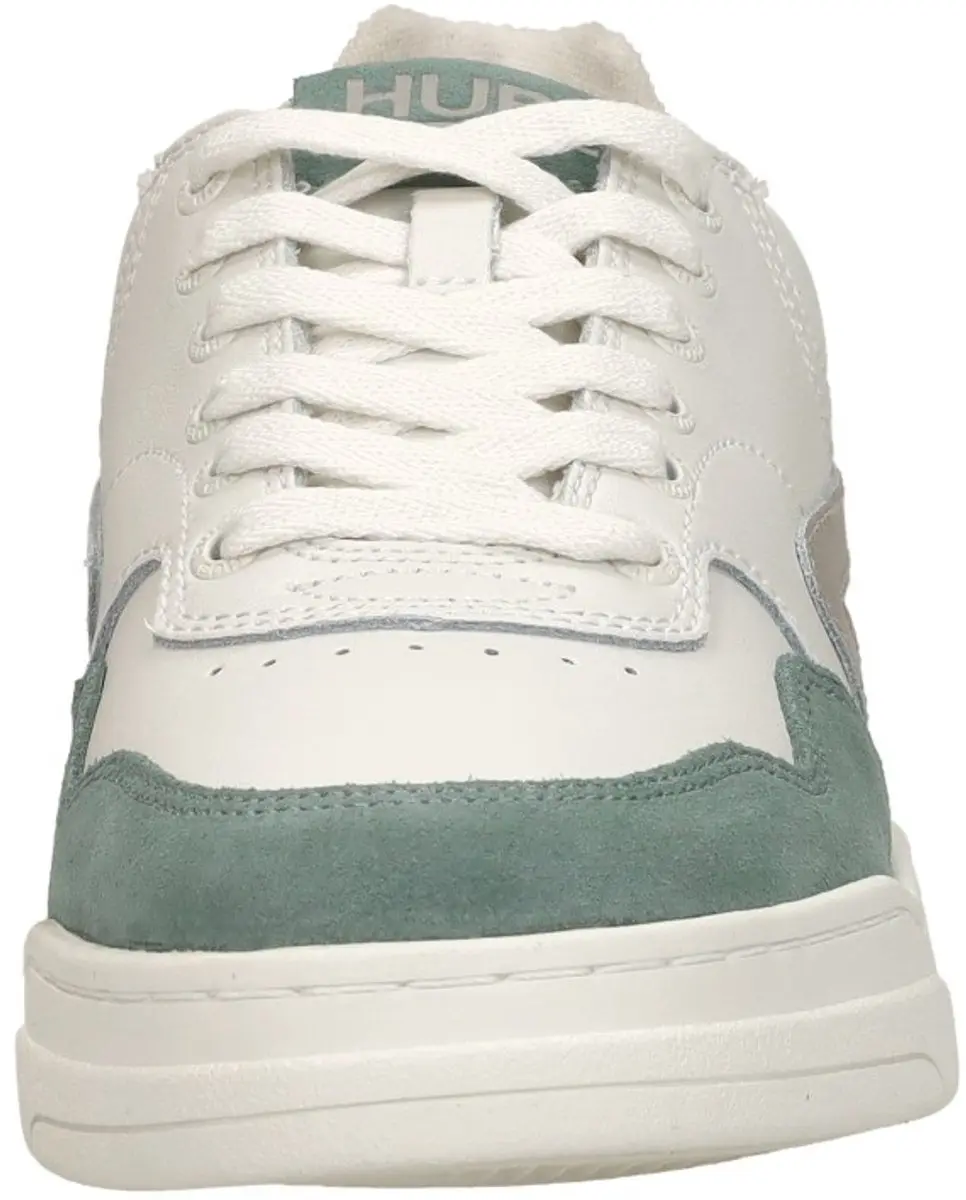 Hub Court-z Heren Leren Sneakers - Wit - afbeelding 3 van 6