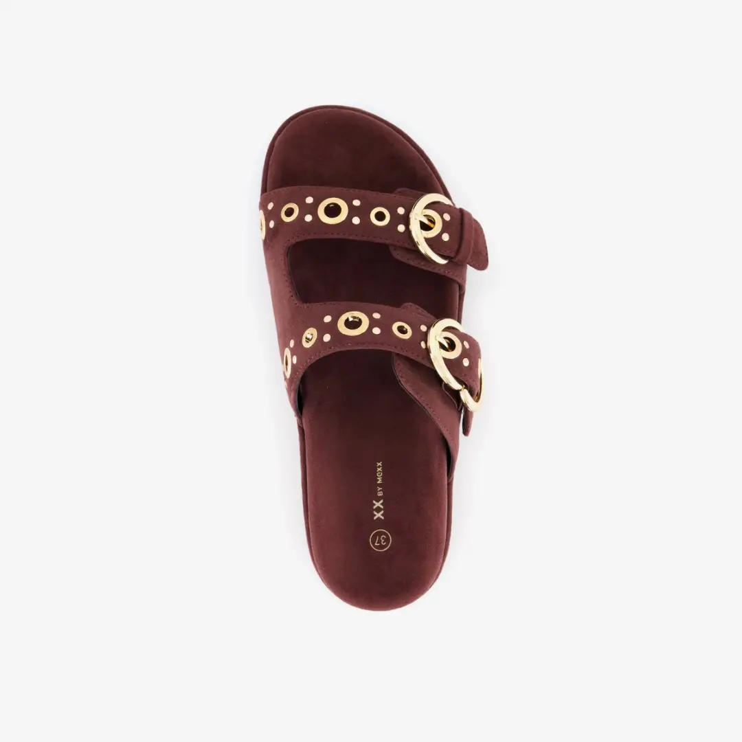 XX By Mexx dames slippers bordeaux rood