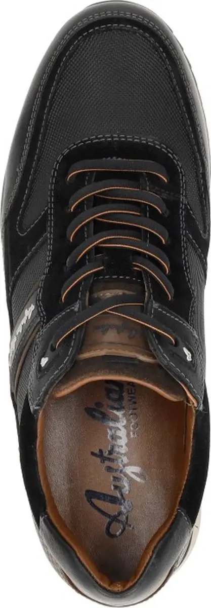 Australian Filmon Heren Leren Sneakers - Zwart - Maat 39 - afbeelding 5 van 6