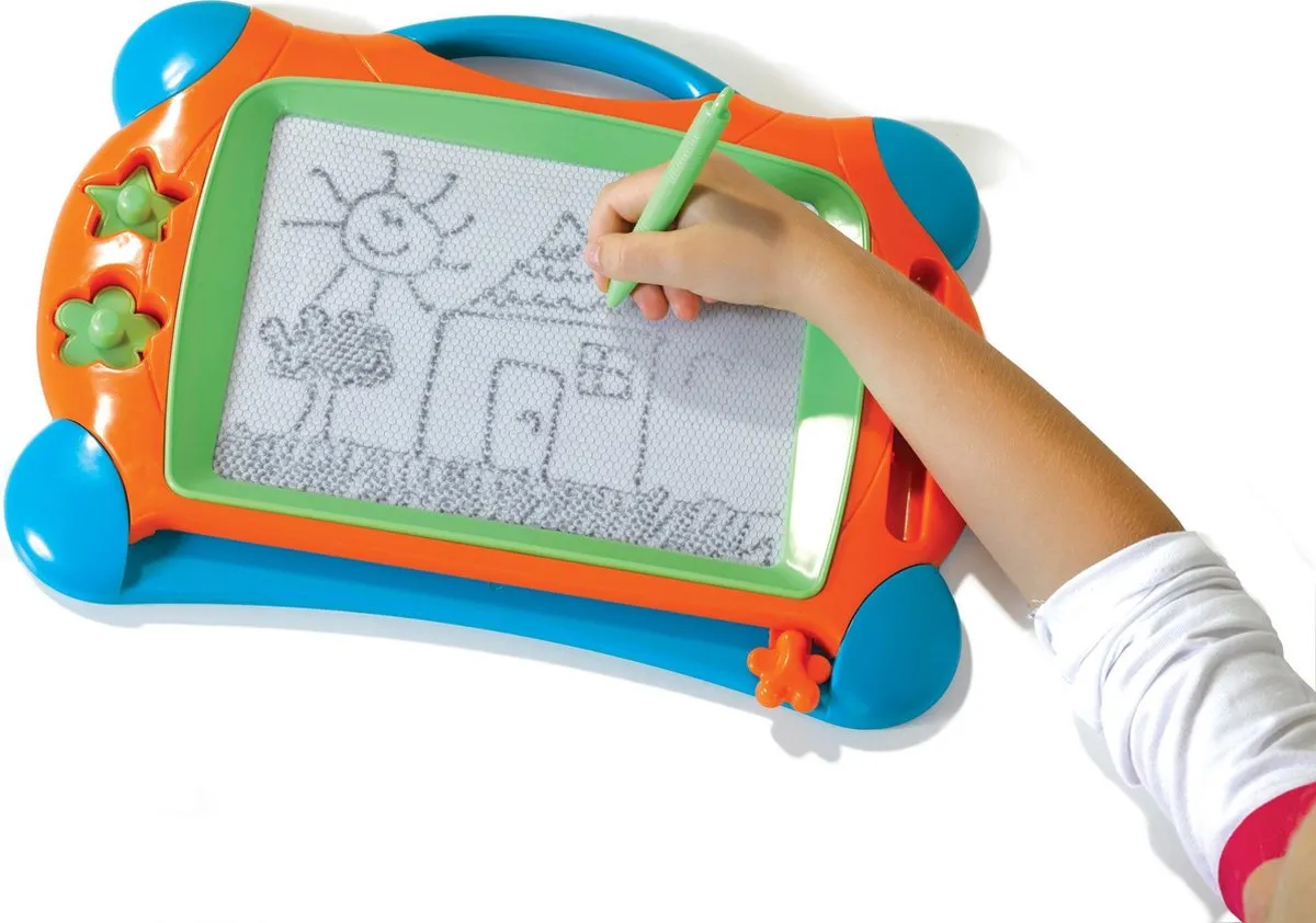 SES Creative Magnetisch Tekenbord 25x34cm - inclusief pen en 2 stempels