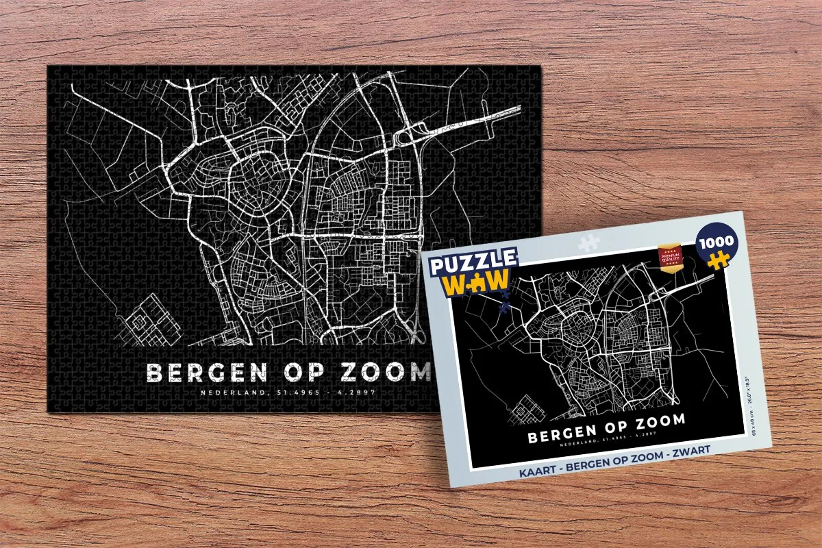 PuzzleWow Bergen op Zoom Legpuzzel 1000 Stuks - Multicolor