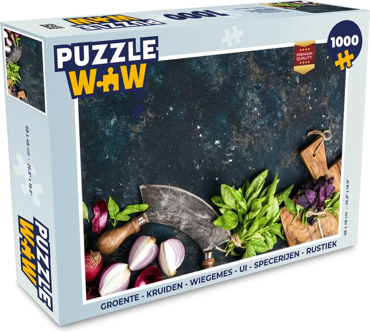 PuzzleWow Rustiek Groente & Kruiden Legpuzzel 1000 Stuks