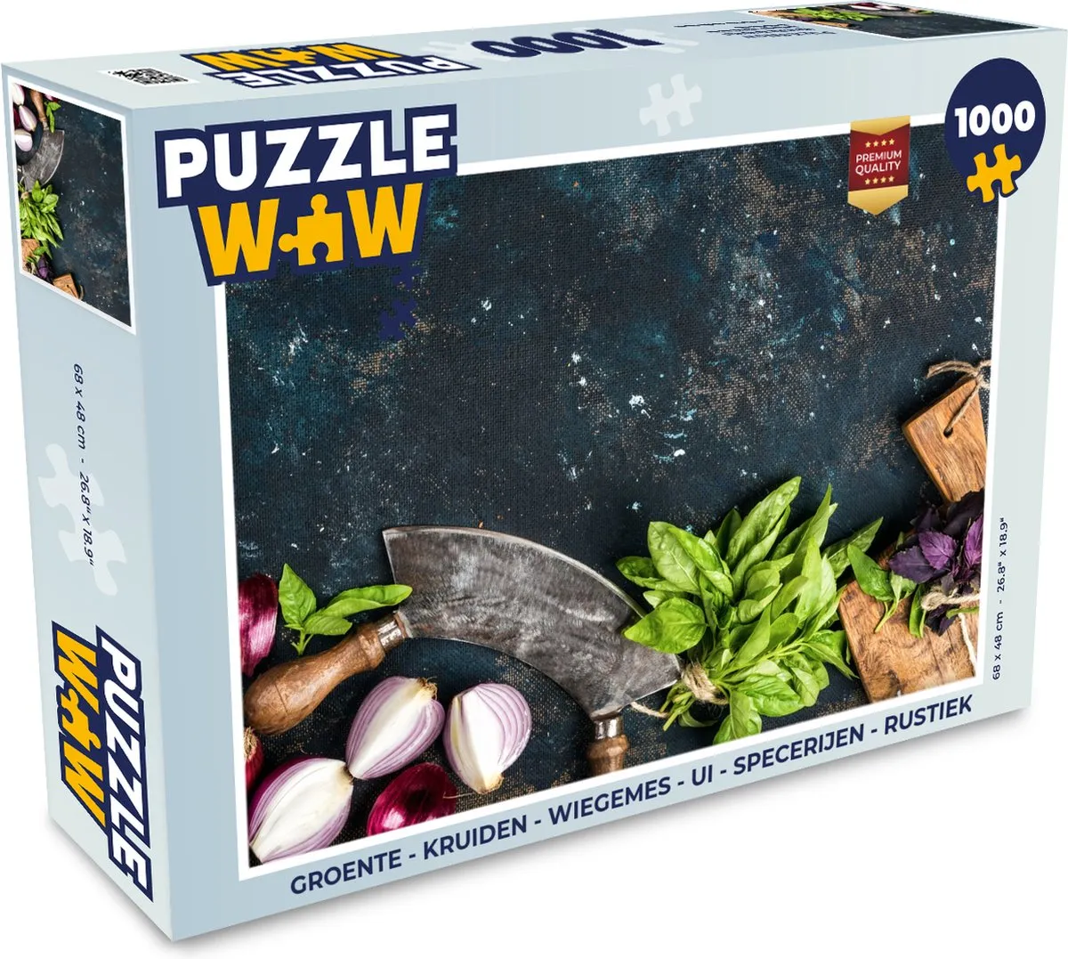 PuzzleWow Rustiek Groente & Kruiden Legpuzzel 1000 Stuks - Multicolor