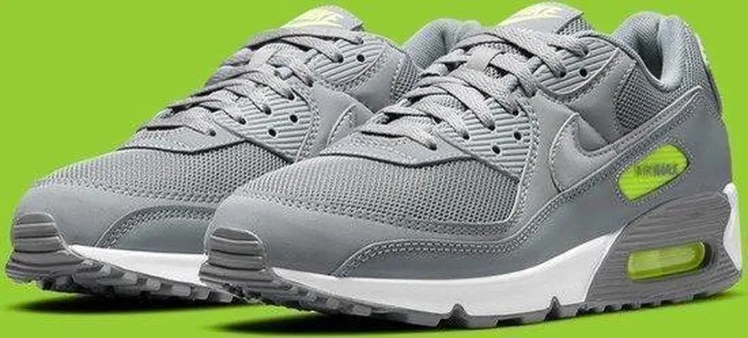 Nike Air Max 90 Sneakers - Grijs/Zwart/Blauw - afbeelding 5 van 6