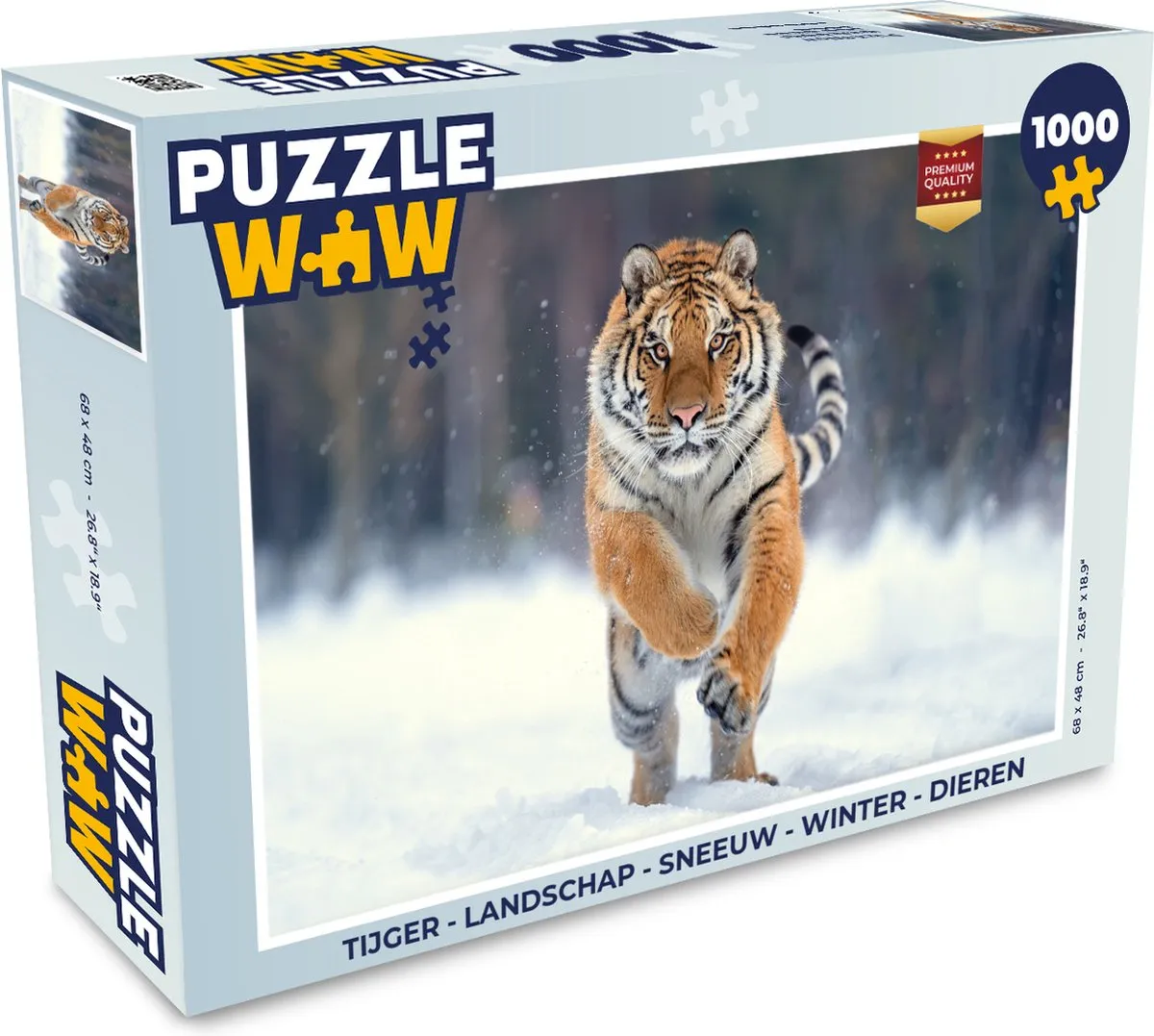 PuzzleWow Tijger Landschap Legpuzzel 1000 Stuks