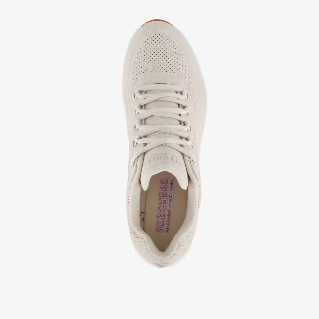Skechers Uno 2 In-Kat-Neato Dames Sneakers - Wit - afbeelding 5 van 6