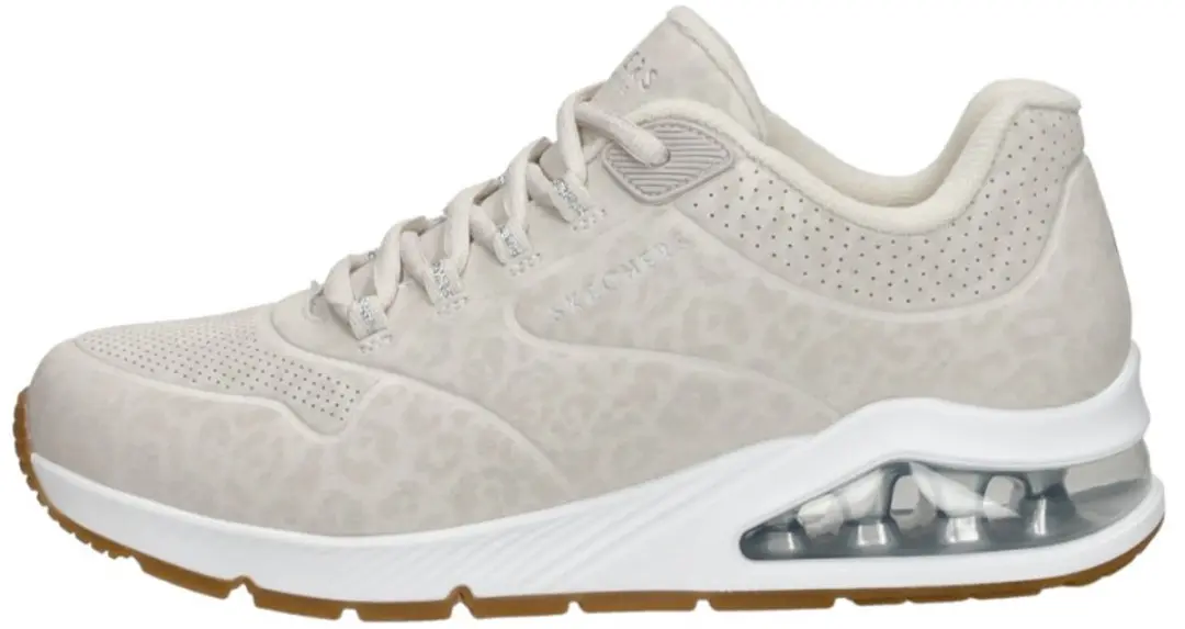 Skechers Uno 2 In-Kat-Neato Dames Sneakers - Wit - afbeelding 2 van 6