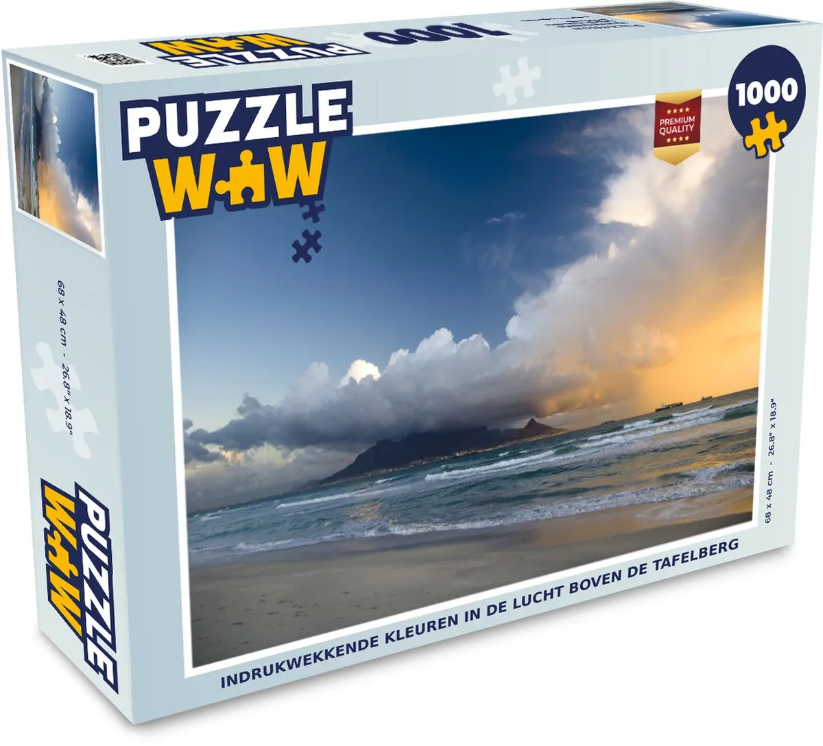 PuzzleWow Tafelberg Legpuzzel 1000 Stuks - Multicolor