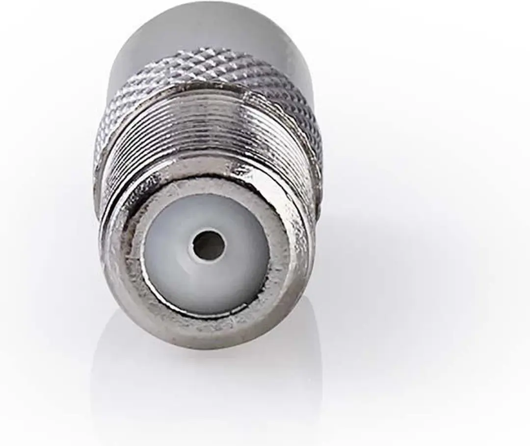Nedis F-Female naar IEC Coax Adapter 75 Ohm - Zilver