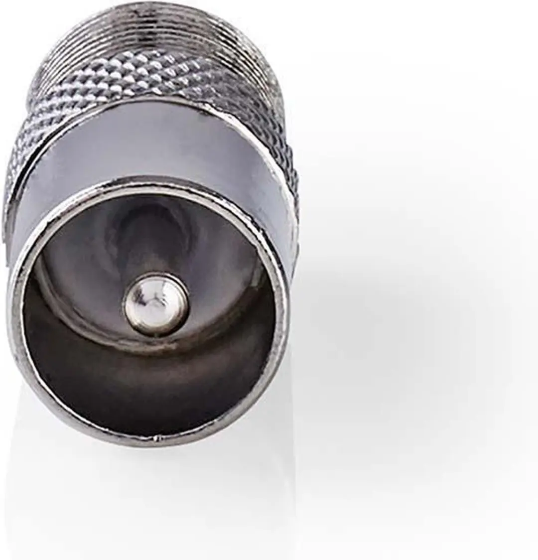 Nedis F-Female naar IEC Coax Adapter 75 Ohm - Zilver