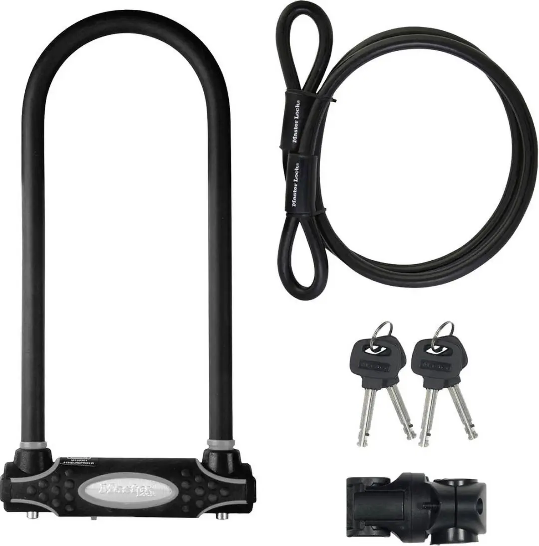 Masterlock U-Lock Beugelslot 28cm - Zwart - afbeelding 6 van 6