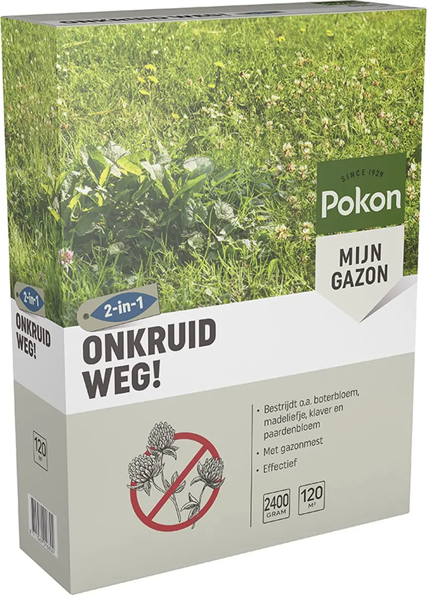 Pokon Onkruid Weg! Onkruidverdelger 2,4kg - 120m² - afbeelding 2 van 6