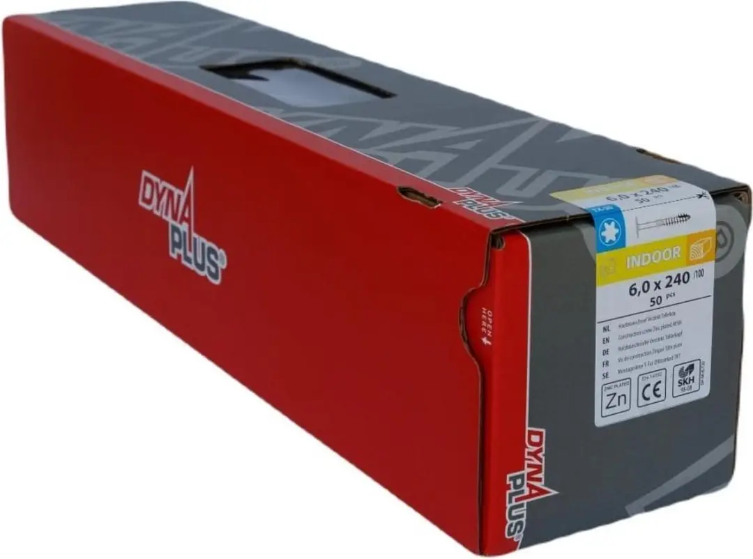 Dynaplus Torx 30 Tellerkop Schroeven 6x240mm - 50 Stuks - Verzinkt - afbeelding 2 van 4