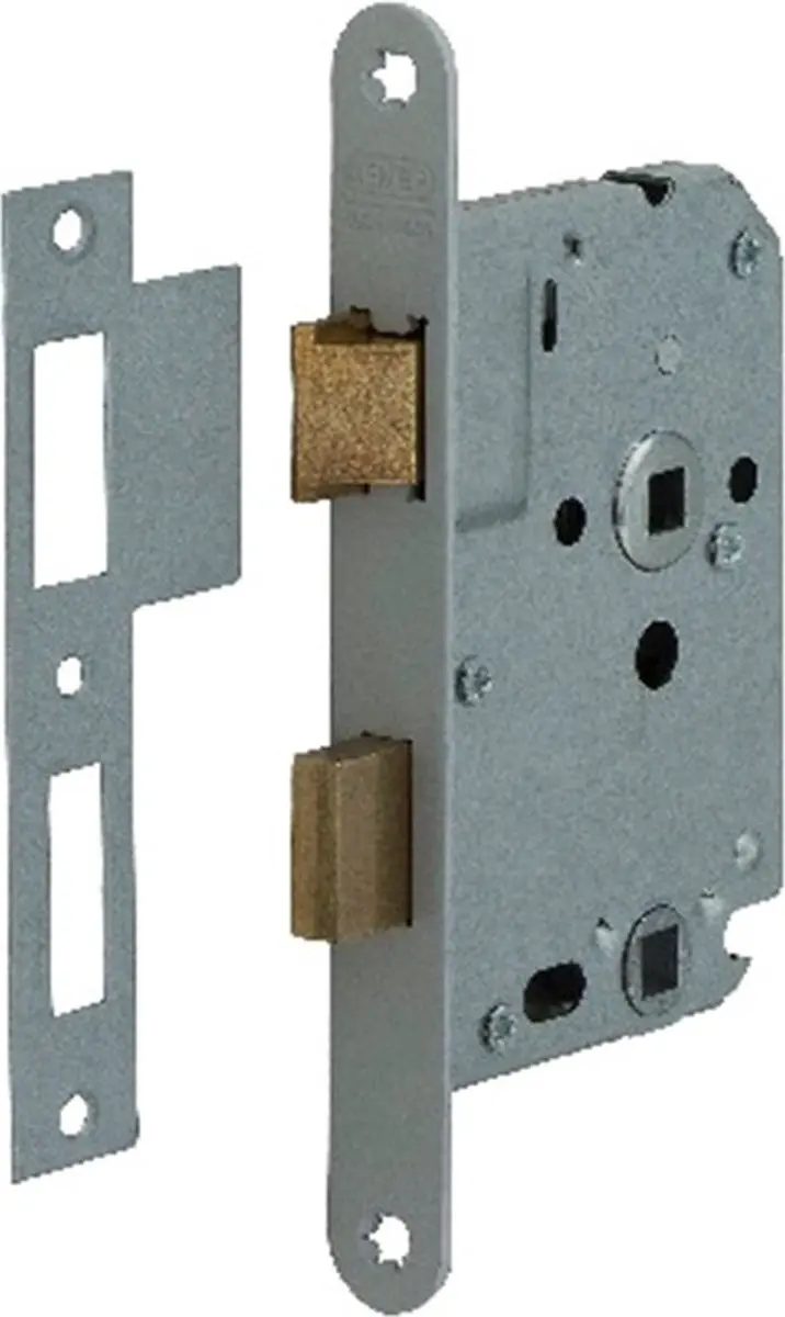 Nemef 1264 Insteekslot WC - RVS Geborsteld - 50mm - afbeelding 6 van 6