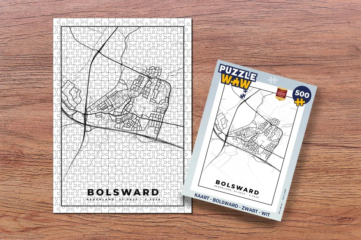 PuzzleWow Bolsward Legpuzzel 500 Stuks - Multicolor