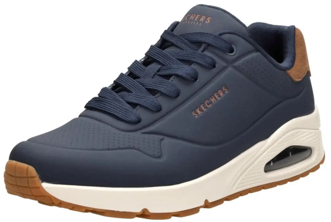 Skechers Uno Suited On Air Heren Sneakers - Navy