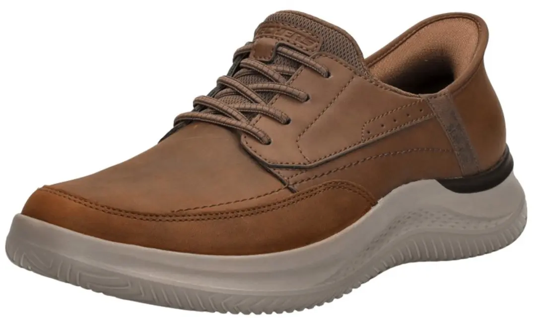 Skechers Hasting Rory Heren Instappers 47,5 - Kastanjebruin