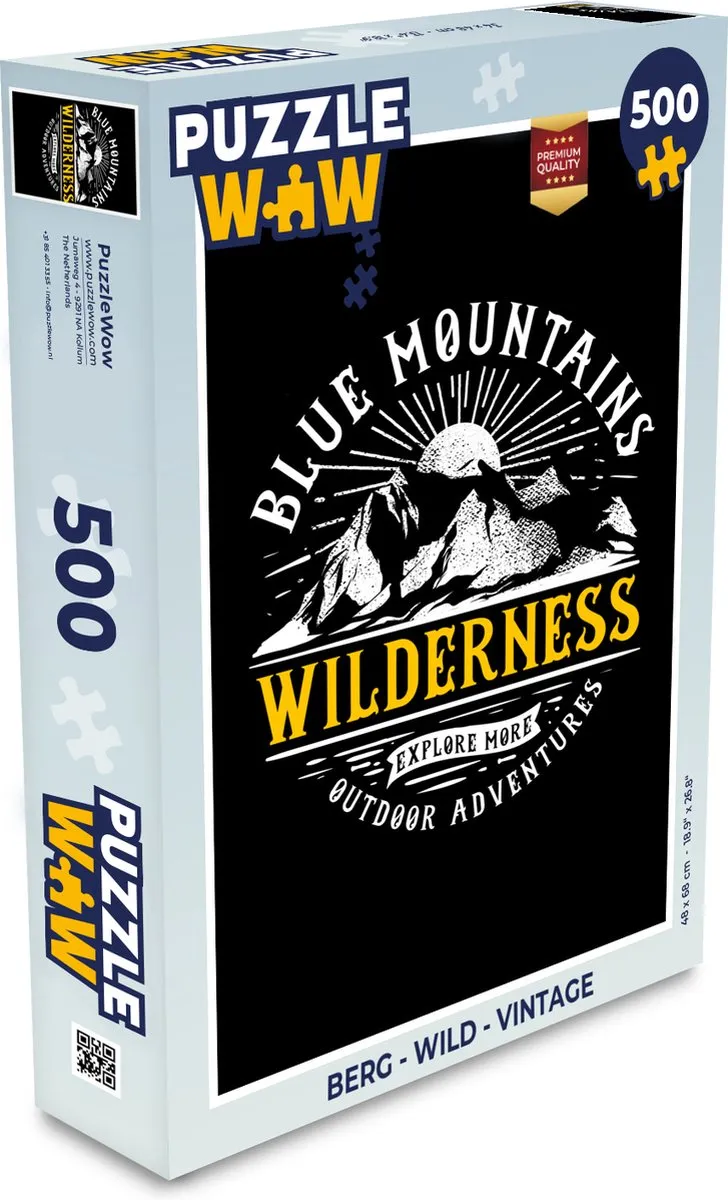 PuzzleWow Wild Vintage Legpuzzel 500 Stuks