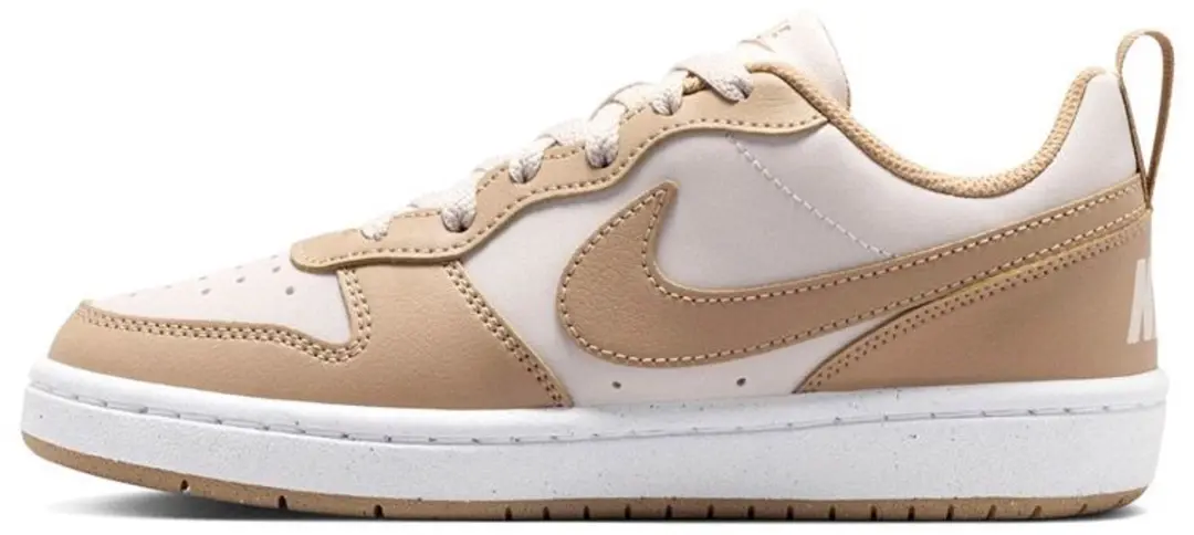 Nike Court Borough Low Next Bloom GS Sneakers - 36 - Off White/Beige