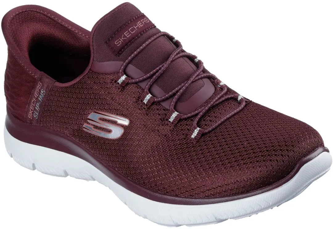 Skechers Dames Slip-ins Summits Diamond Dream Sneakers 150123 BURG rood
