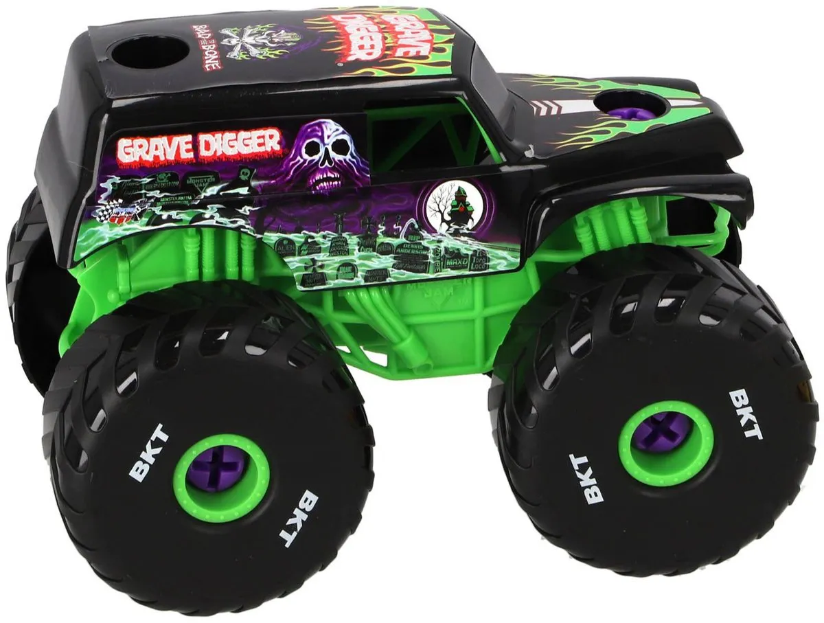 Hot Wheels Mechanix Grave Digger 1:18 Speelgoedauto - 29 Onderdelen - Multicolor
