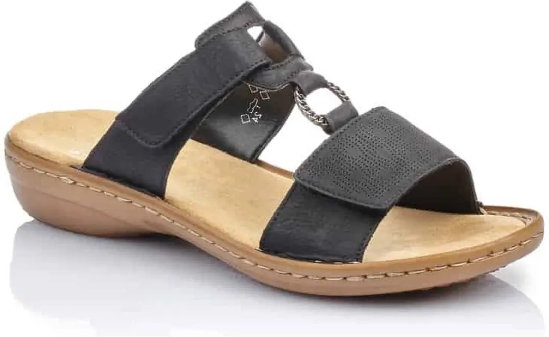 Rieker Dames Slipper 60885-00 - Zwart - afbeelding 3 van 6