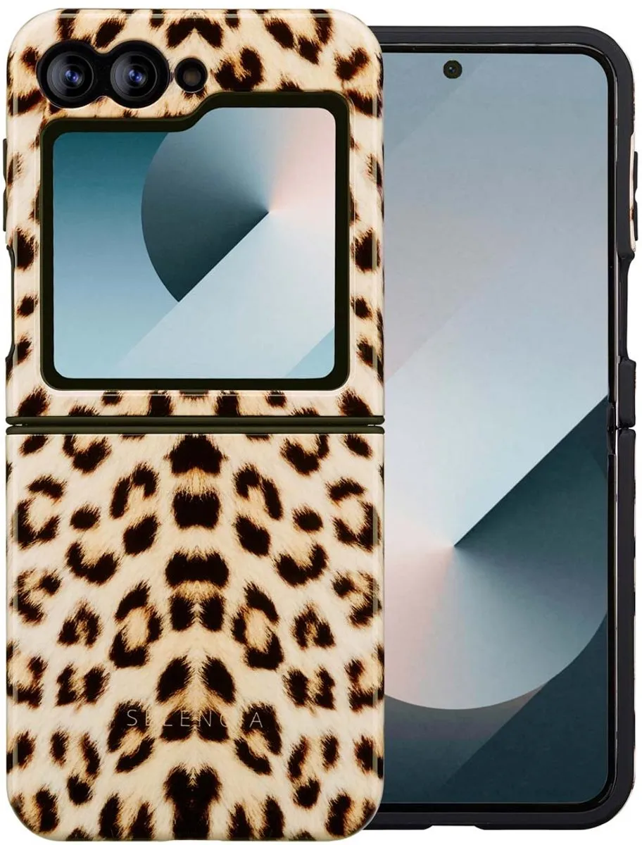 Selencia Hoesje Samsung Galaxy Z Flip 6/7 FE Wild Leo
