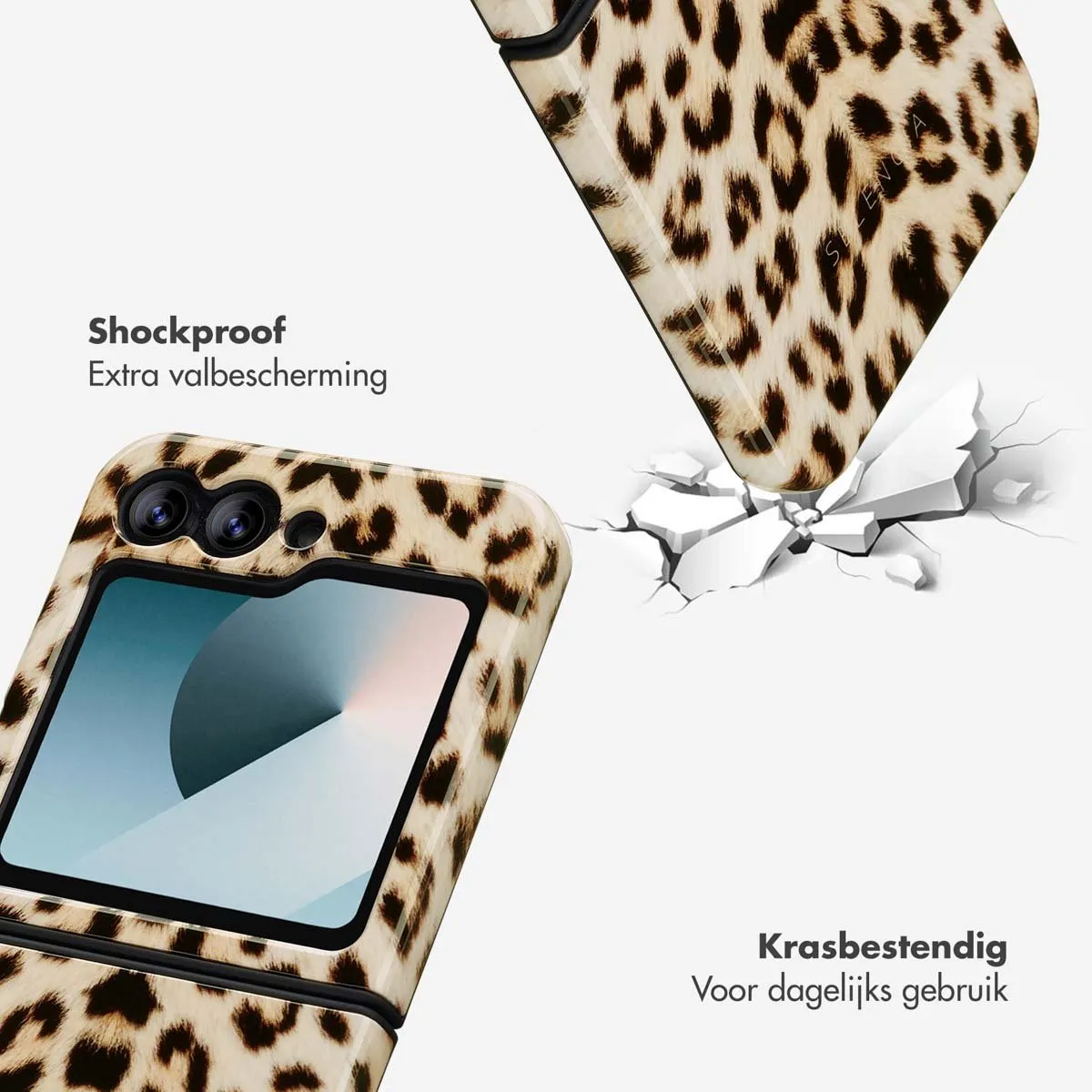 Selencia Hoesje Samsung Galaxy Z Flip 6/7 FE Wild Leo