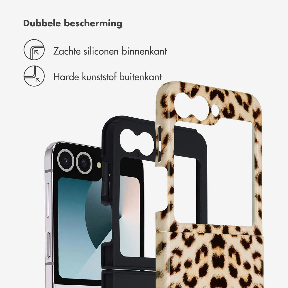 Selencia Hoesje Samsung Galaxy Z Flip 6/7 FE Wild Leo