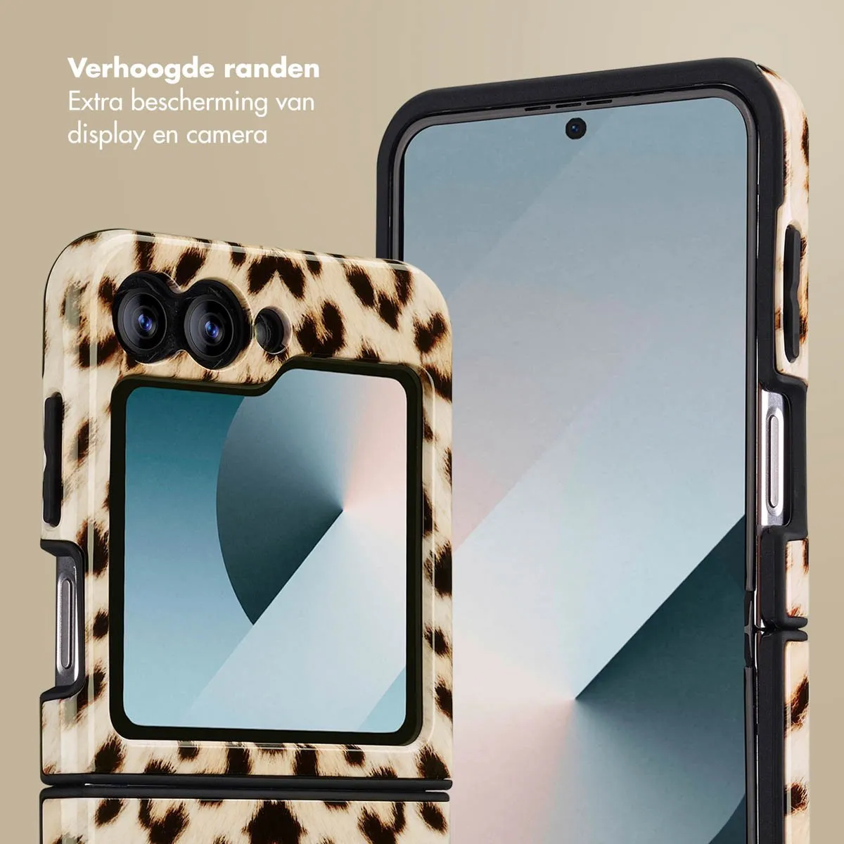 Selencia Hoesje Samsung Galaxy Z Flip 6/7 FE Wild Leo