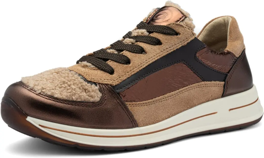 ARA 12-24826-03 Sneaker bruin/beige maat 5