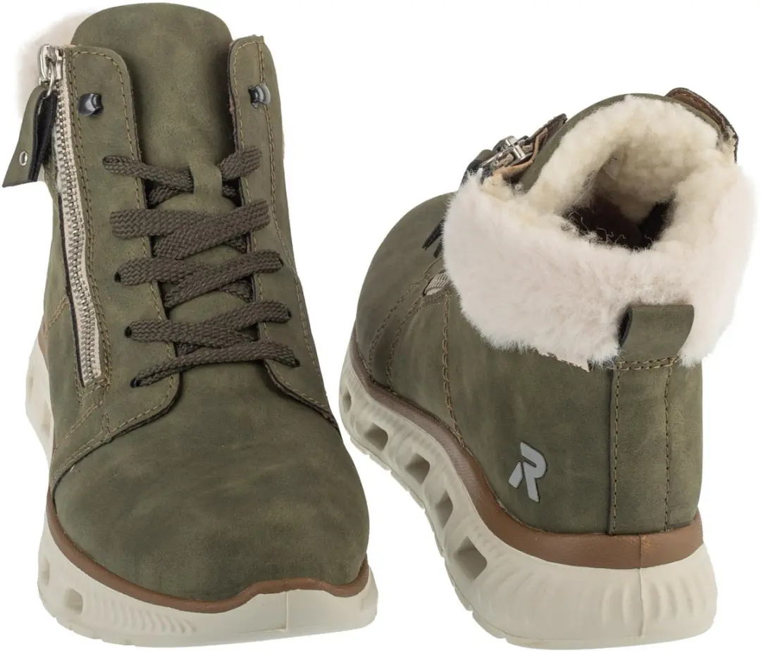 Rieker Sneakers M6014, Vrouwen, Groen, Laarzen, maat: 39