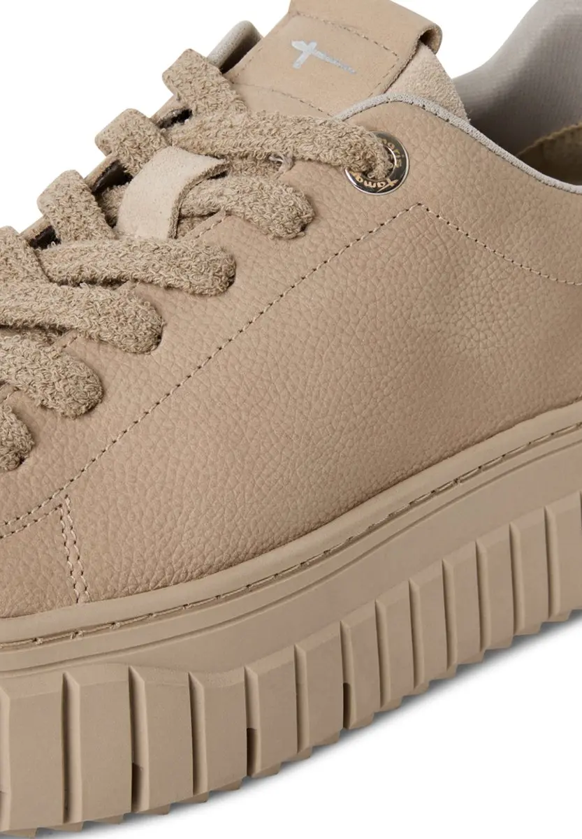 Tamaris M2370245 Damesschoenen - Leren Trainers Beige - afbeelding 2 van 6