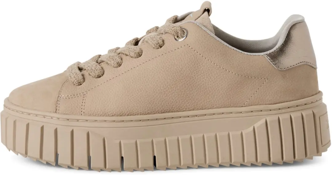 Tamaris M2370245 Damesschoenen - Leren Trainers Beige - afbeelding 3 van 6