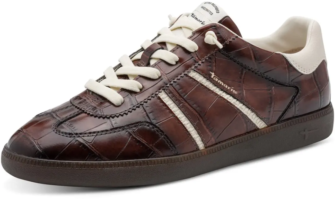Tamaris damessneaker 1-23631-47-31Z veterschoenen voor dames, bruin