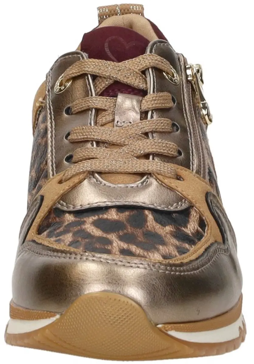 Marco Tozzi Leopard Sneakers - Beige - Maat 40 - afbeelding 3 van 6