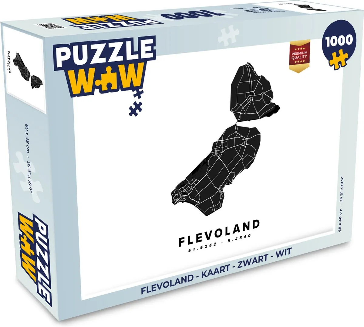 PuzzleWow Flevoland Legpuzzel 1000 Stuks
