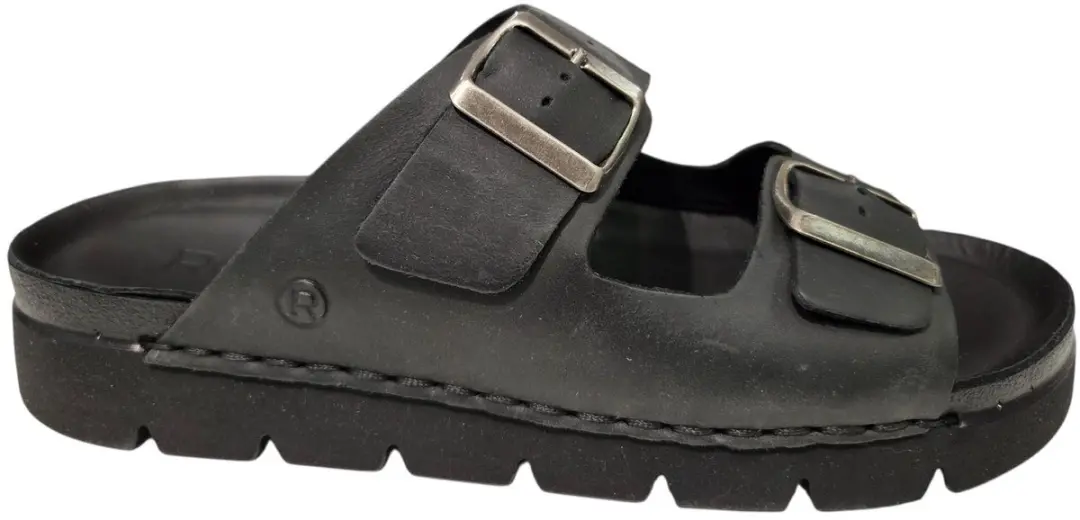 Rohde 6703 90 Slippers Zwart Leer Heren