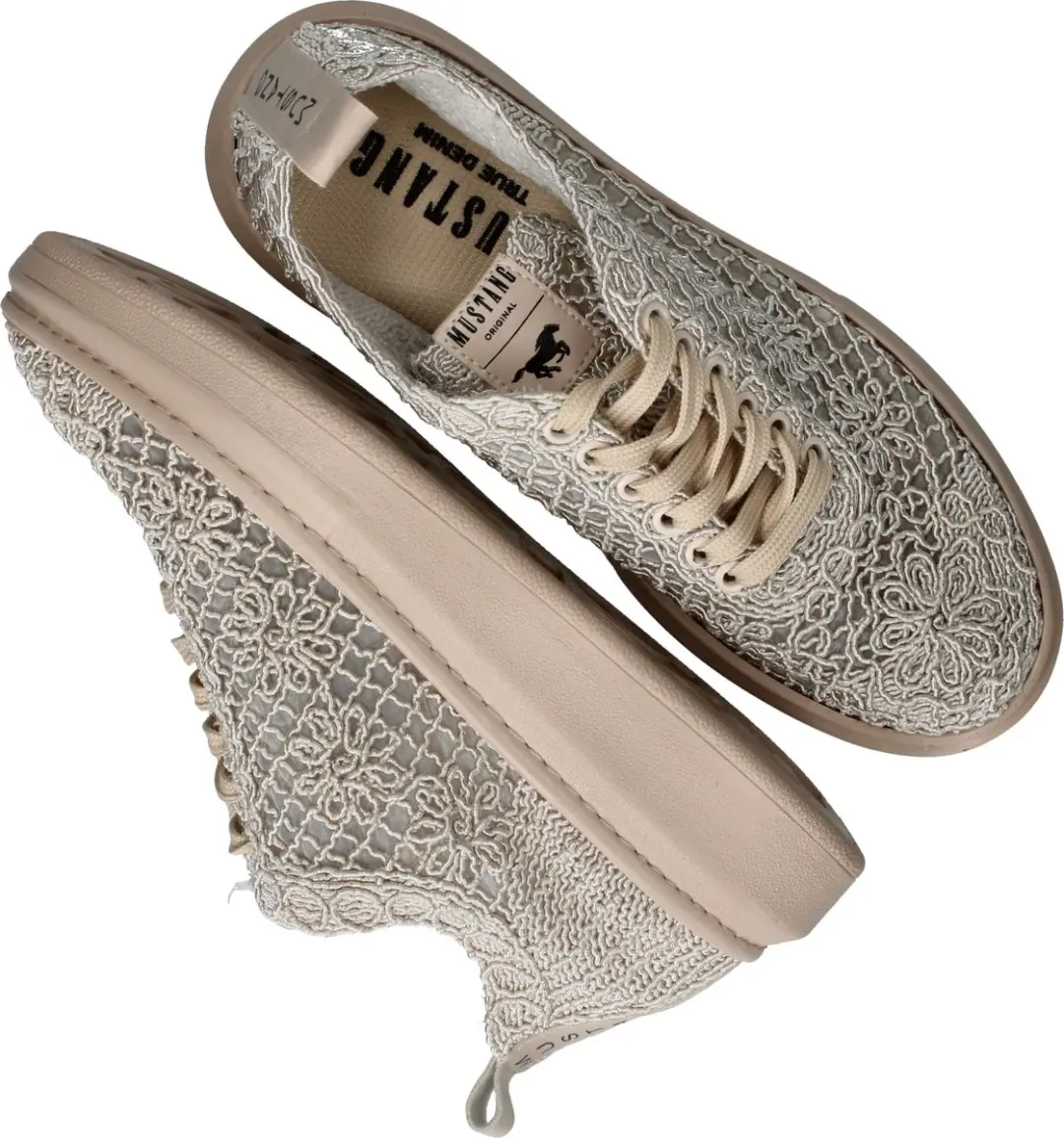 Mustang Sneakers - Dames - Beige - Maat:37 - afbeelding 6 van 6