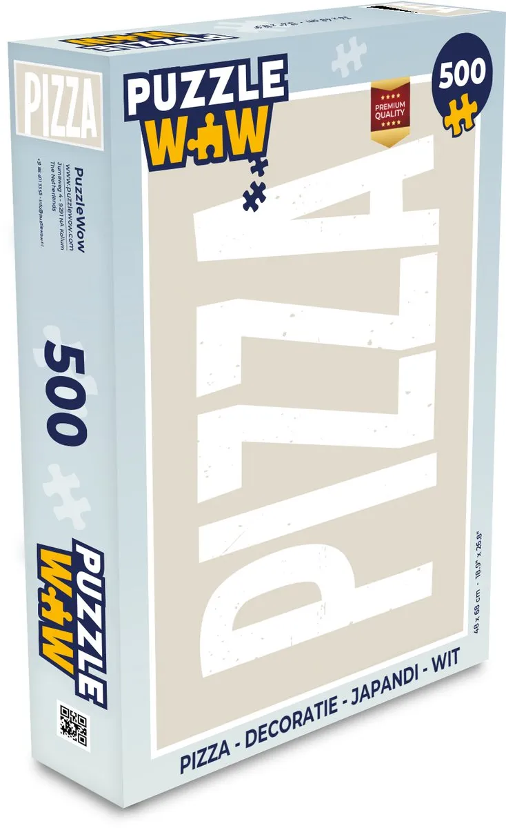 PuzzleWow Japandi Pizza Legpuzzel 500 Stuks