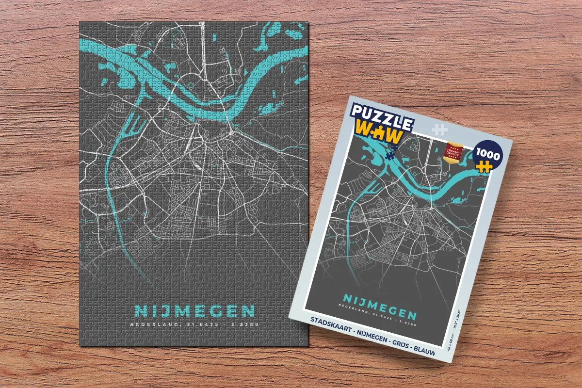 PuzzleWow Nijmegen Legpuzzel 1000 Stuks - Multicolor