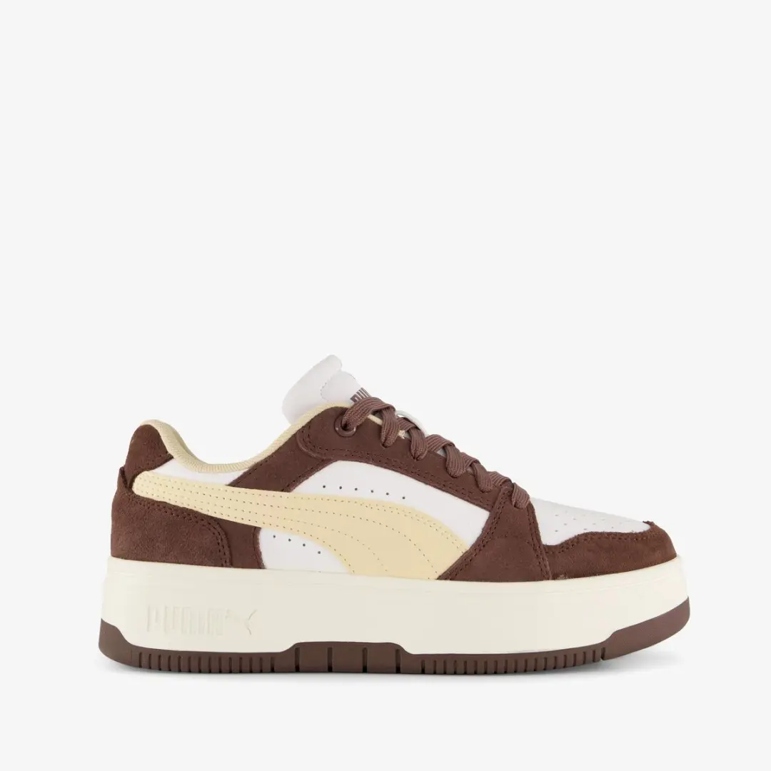 PUMA Rebound Femme Low Suède Dames Sneakers - Bruin Beige - afbeelding 4 van 6