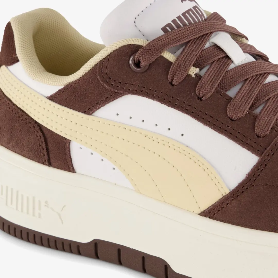 PUMA Rebound Femme Low Suède Dames Sneakers - Bruin Beige - afbeelding 6 van 6