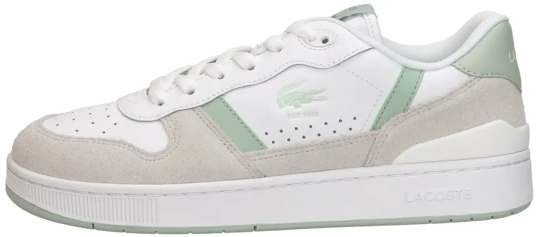 Lacoste T Clip SET - Dames Sneakers - Wit - Groen - afbeelding 2 van 6