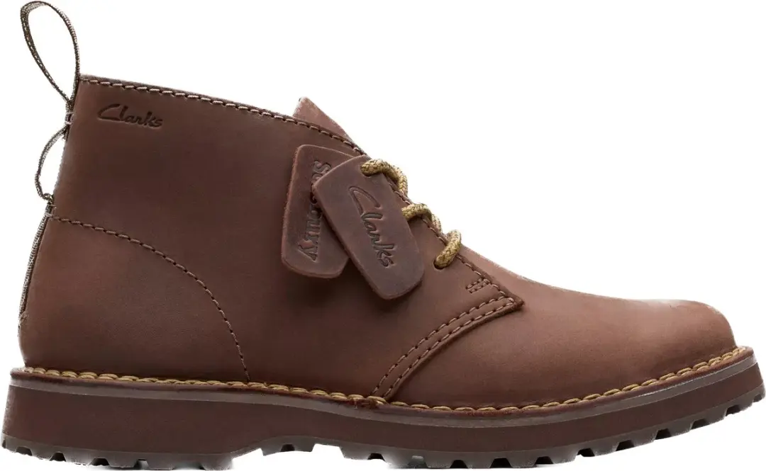 Donkerbruine Leder Bottines Clarcks maat 41