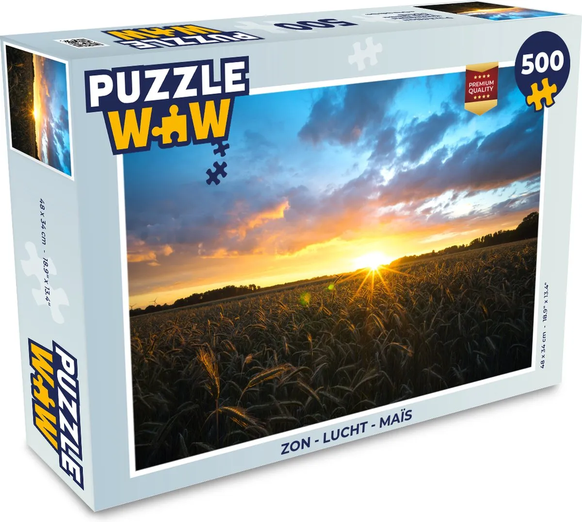 PuzzleWow Legpuzzel 500 Stuks - Multicolor