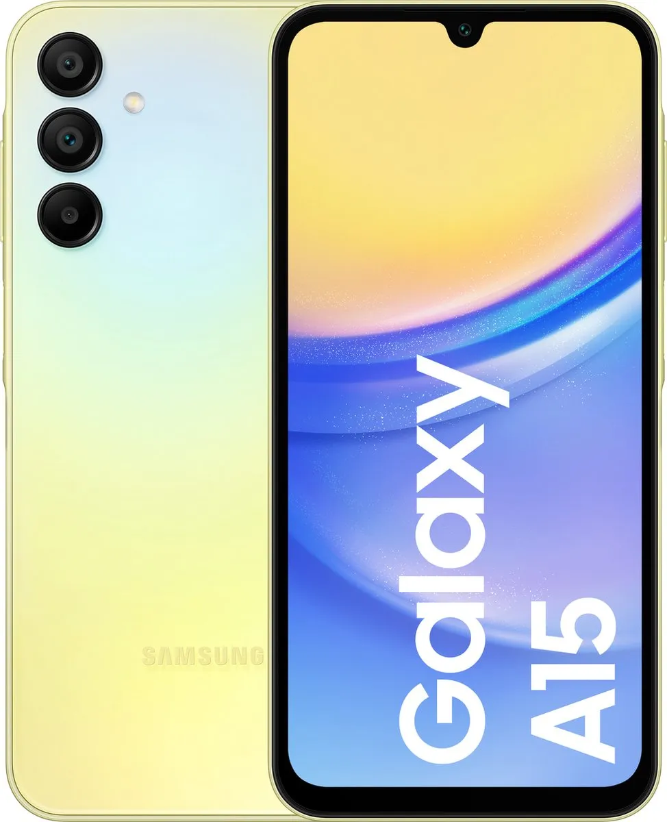 Samsung Galaxy A15 SM-A155FZYDEUB Smartphone - 128GB - Geel