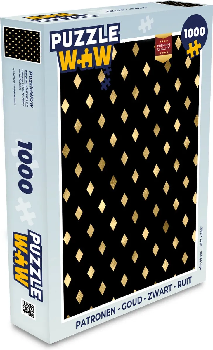 PuzzleWow Legpuzzel 1000 Stuks - Multicolor